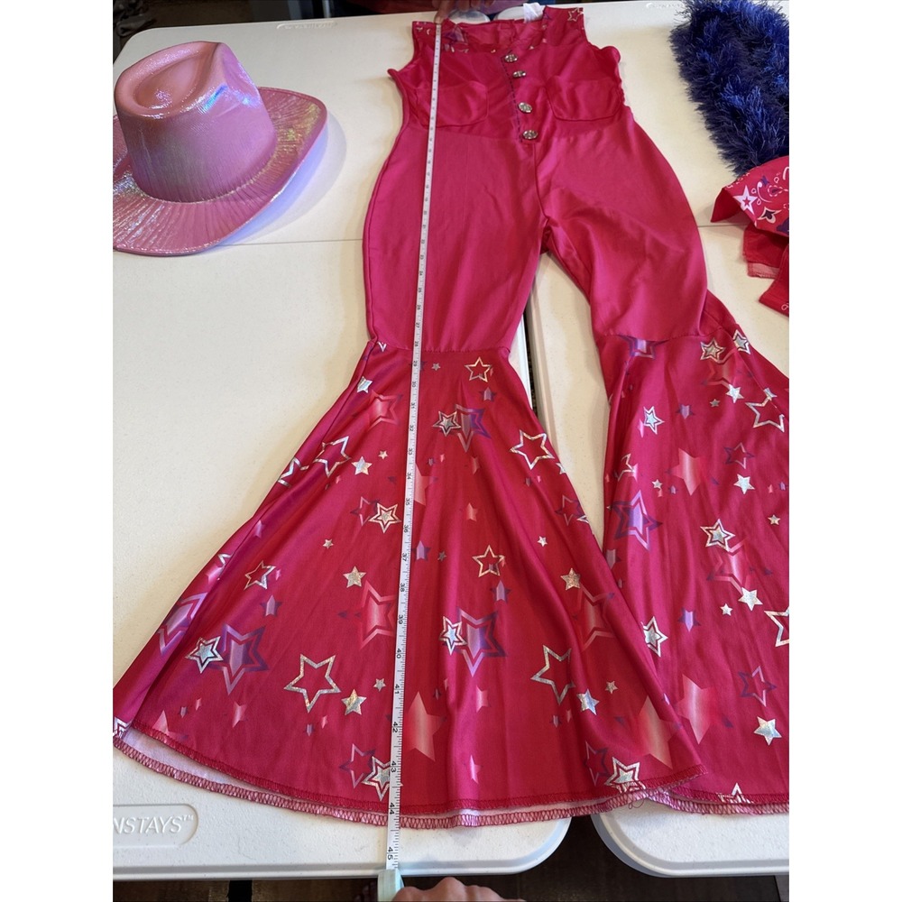 Western Barbie Doll Movie Girls Youth Costume Jumpsuit L 10-12 - Picture 7 of 9